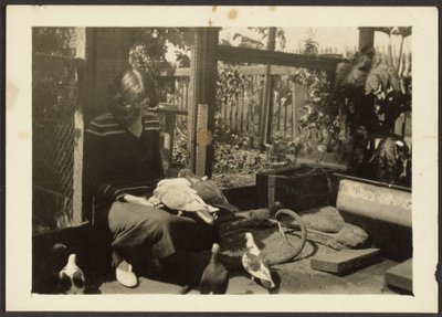 [Florencia con palomas] de Louis Fleckenstein