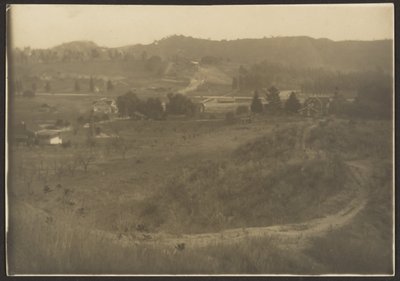 [Paisaje de casas en el campo] de Louis Fleckenstein