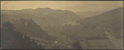 [Paisaje con montañas y granjas] de Louis Fleckenstein