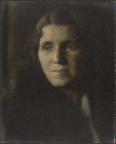[Retrato de una mujer en la sombra] de Louis Fleckenstein