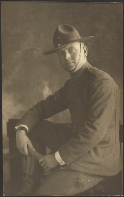 [Retrato de un joven de uniforme] de Louis Fleckenstein