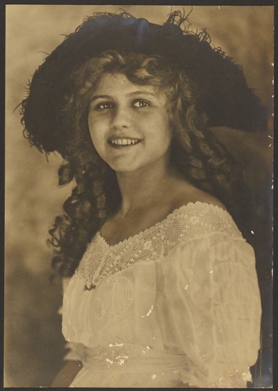 [Retrato de una joven con rizos sacacorchos] de Louis Fleckenstein