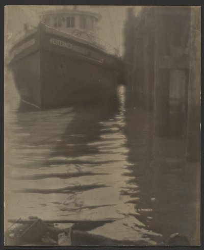 [Barco en un puerto] de Louis Fleckenstein