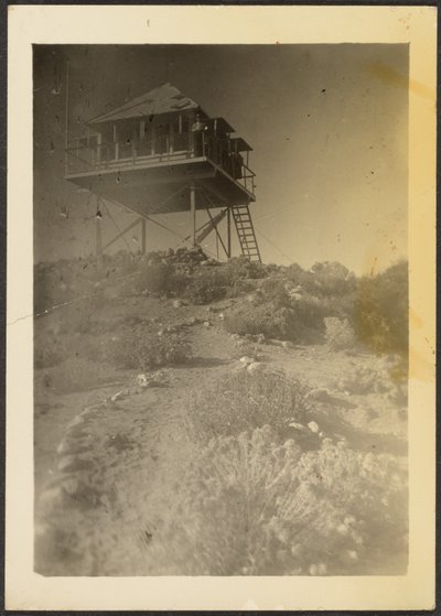 [Torre de vigilancia en el paisaje] de Louis Fleckenstein