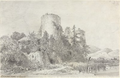 Vista del Castillo de Saconnex de Louis Francois Cassas
