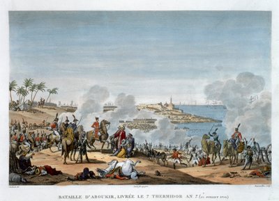 La Batalla de Aboukir, 7 Thermidor, Año 7, 25 de Julio de 1799 de Louis Francois Couche