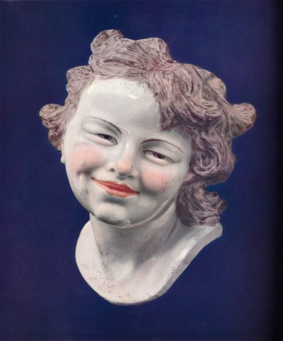 Cabeza de porcelana de Chelsea, c. 1746 de Louis Francois Roubiliac