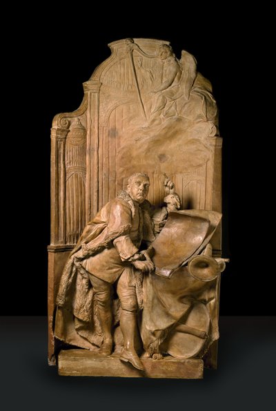 Modello para el monumento a George Frideric Handel en la Abadía de Westminster de Louis Francois Roubillac