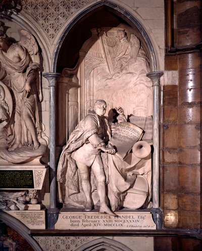 Monumento a George Frederic Handel, Abadía de Westminster de Louis Francois Roubilliac