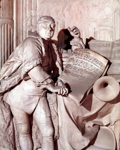 Monumento a George Frederic Handel, Abadía de Westminster de Louis Francois Roubilliac