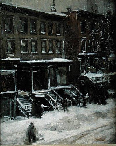 Una escena de calle en Nueva York de Louis Frederick Berneker