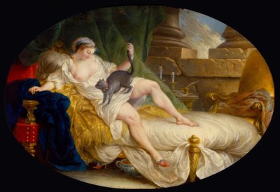 Julie descubre que ha sido abandonada de Louis Gabriel Blanchet