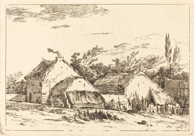 Dos graneros de Louis Gabriel Moreau the Elder