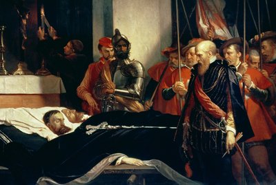 Últimos respetos a los restos de los condes Egmont y Hoorn de Louis Gallait