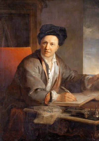 Retrato del autor Bernard le Bovier de Fontenelle 1657-1757 de Louis Galloche
