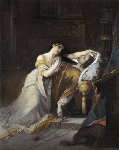 Juana I de Castilla llamada Juana la loca esposa de Felipe de Habsburgo de Louis Galue