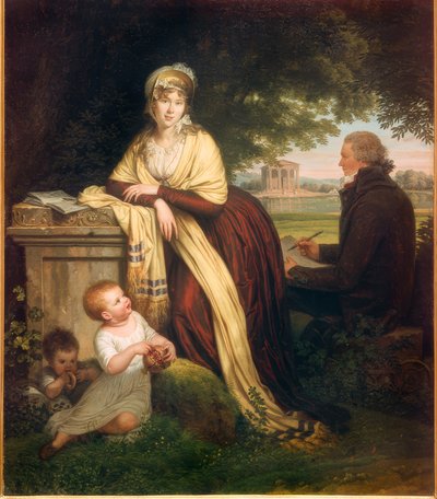 Louis Gauffier, Autorretrato con esposa e hijos de Louis Gauffier