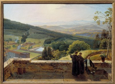 El valle del Arno, vista desde Vallombrosa de Louis Gauffier