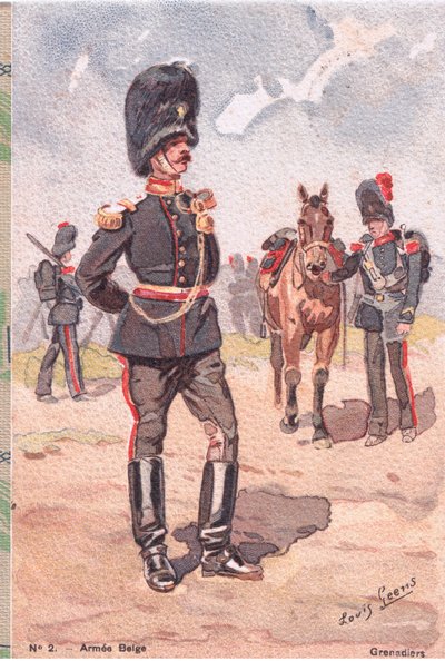 Granaderos, Postal, 1920s de Louis Geens