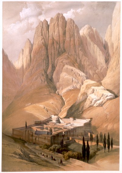 Convento de Santa Catalina con el Monte Horeb, 19 de febrero de 1839 de Louis Haghe