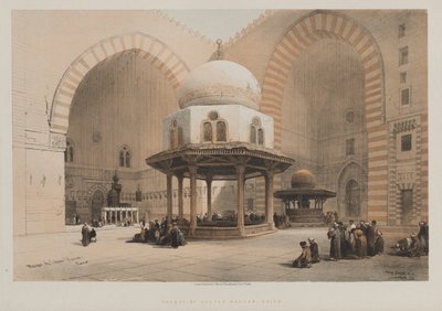 Egipto y Nubia, Volumen III, No. 8: Mezquita del Sultán Hassan, El Cairo de Louis Haghe