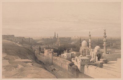 Egipto y Nubia: Volumen III - No. 26, El Cairo, mirando al oeste de Louis Haghe