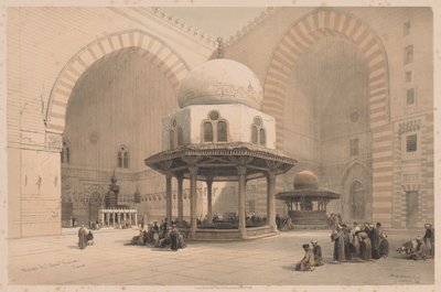 Egipto y Nubia: Volumen III - No. 8, Mezquita del Sultán Hassan, El Cairo, 1838 de Louis Haghe