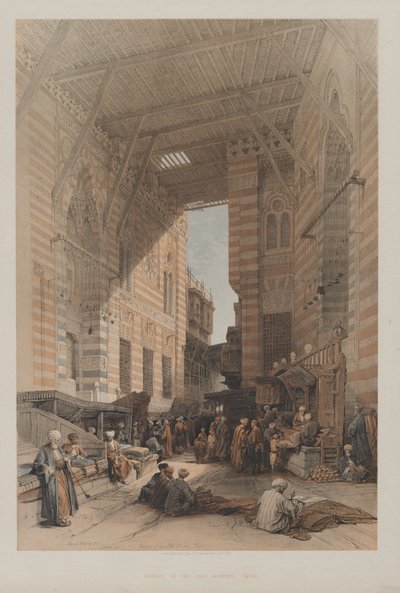 Egipto y Nubia, Volumen III: Bazar de los mercaderes de seda, El Cairo de Louis Haghe