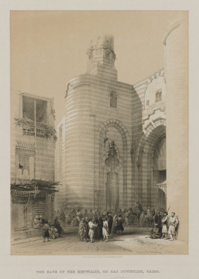 Egipto y Nubia, Volumen III: Puerta de Metwaleys, El Cairo de Louis Haghe