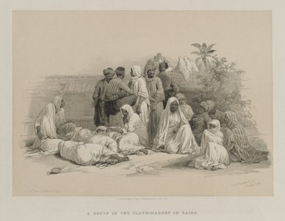 Egipto y Nubia, Volumen III: En el mercado de esclavos de El Cairo de Louis Haghe