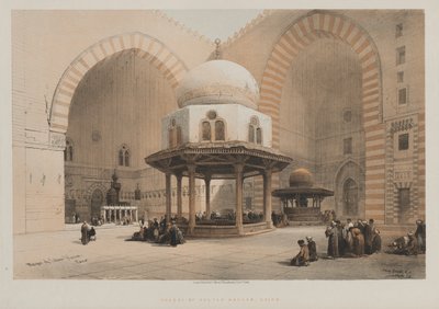 Egipto y Nubia, Volumen III, Mezquita del Sultán Hassan, El Cairo, 1848 de Louis Haghe
