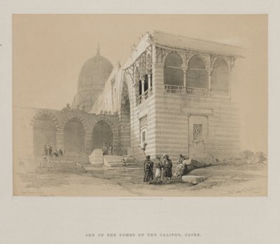 Egipto y Nubia, Volumen III: Una de las tumbas de los Califas, El Cairo, 1848 de Louis Haghe