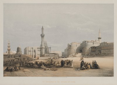 Egipto y Nubia, Volumen III: La entrada a la ciudadela de El Cairo de Louis Haghe