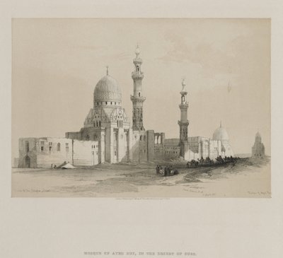 Egipto y Nubia, Volumen III: Tumbas de los Califas-El Cairo. Mezquita de Ayed Be[y], 1849 de Louis Haghe