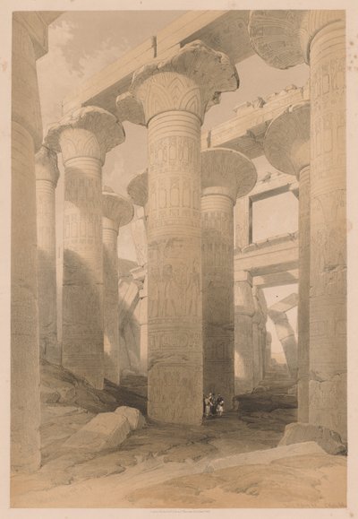 Egipto y Nubia: Volumen II - No. 14, Karnak de Louis Haghe