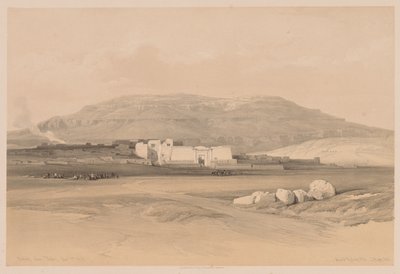 Egipto y Nubia: Volumen II - No. 20, Medinet Abou, Tebas, 1838 de Louis Haghe