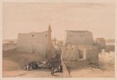 Egipto y Nubia: Volumen II - No. 38, Grandes entradas al Templo de Luxor de Louis Haghe