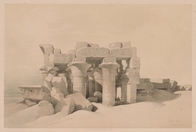 Egipto y Nubia: Volumen II - No. 42, Ruinas de Kom Ombo de Louis Haghe