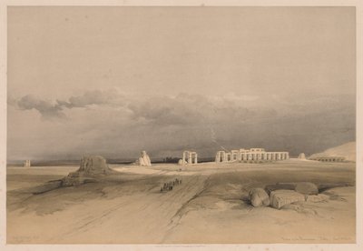 Egipto y Nubia: Volumen II - No. 8, Ruinas del Memnonium, Tebas, 1838 de Louis Haghe