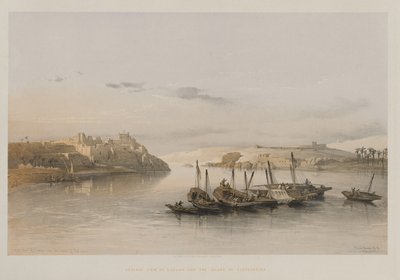 Egipto y Nubia, Volumen II: Vista general de Esouan y la isla de Elefantina de Louis Haghe