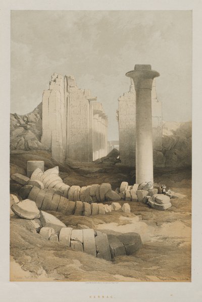 Egipto y Nubia, Volumen II: Karnak de Louis Haghe