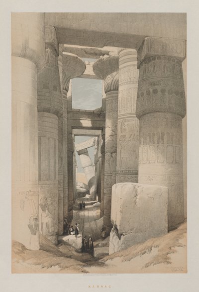 Egipto y Nubia, Volumen II: Karnak de Louis Haghe
