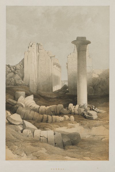 Egipto y Nubia, Volumen II: Karnak, 1848 de Louis Haghe