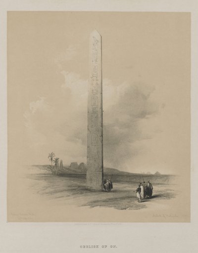 Egipto y Nubia, Volumen II: Obelisco de Heliópolis de Louis Haghe