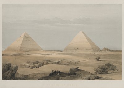 Egipto y Nubia, Volumen II: Pirámides de Geezeh, 1848 de Louis Haghe