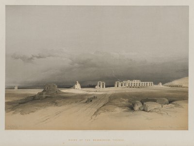 Egipto y Nubia, Volumen II: Ruinas de Memnonium, Tebas de Louis Haghe