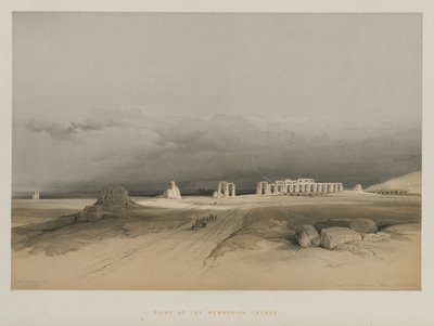Egipto y Nubia, Volumen II: Ruinas del Memnonium, Tebas, 1847 de Louis Haghe