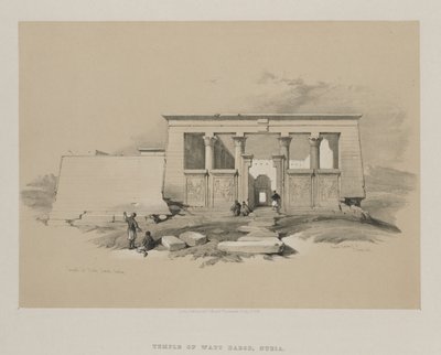 Egipto y Nubia, Volumen II: Templo de Wady Dabod, Nubia de Louis Haghe