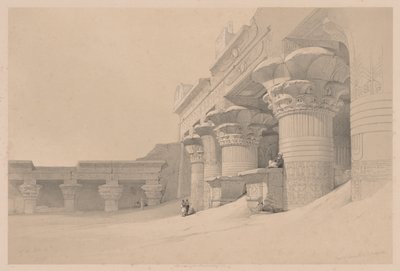 Egipto y Nubia: Volumen I - No. 10, Edfou, 1838 de Louis Haghe
