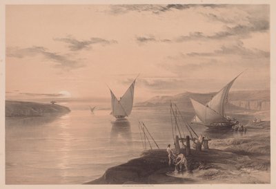 Egipto y Nubia: Volumen I - No. 12, Hadjar Silsilis de Louis Haghe